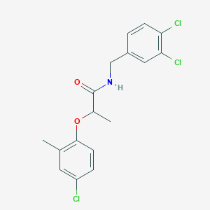 molecular formula C17H16Cl3NO2 B330544 2-(4-chloro-2-methylphenoxy)-N-(3,4-dichlorobenzyl)propanamide 