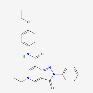 N-(4-ethoxyphenyl)-5-ethyl-3-oxo-2-phenyl-3,5-dihydro-2H-pyrazolo[4,3-c]pyridine-7-carboxamide