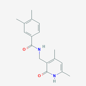 molecular formula C17H20N2O2 B3305719 BenzaMide, N-[(1,2-dihydro-4,6-diMethyl-2-oxo-3-pyridinyl)Methyl]-3,4-diMethyl- CAS No. 923690-12-4