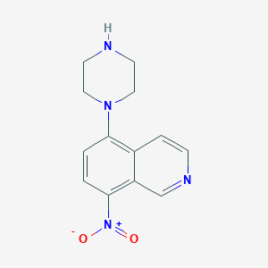 8-Nitro-5-(piperazin-1-yl)isoquinoline