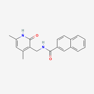 N-[(4,6-dimethyl-2-oxo-1H-pyridin-3-yl)methyl]naphthalene-2-carboxamide