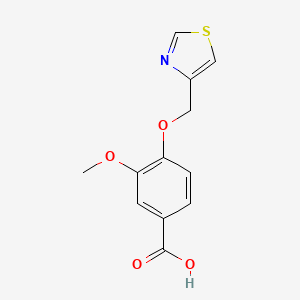 3-Methoxy-4-(1,3-thiazol-4-ylmethoxy)benzoic acid