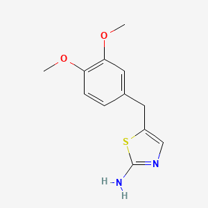 5-(3,4-Dimethoxybenzyl)-1,3-thiazol-2-amine