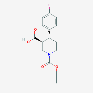 (3S,4R)-1-(tert-Butoxycarbonyl)-4-(4-fluorophenyl)piperidine-3-carboxylic acid