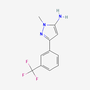 1-methyl-3-[3-(trifluoromethyl)phenyl]-1H-pyrazol-5-amine