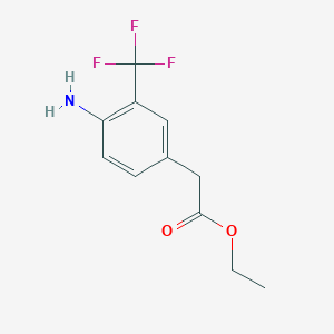 Ethyl [4-amino-3-(trifluoromethyl)phenyl]acetate