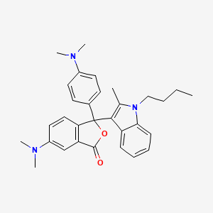 1(3H)-Isobenzofuranone,3-(1-butyl-2-methyl-1H-indol-3-yl)-6-(dimethylamino)-3-[4-(dimethylamino)phenyl]-