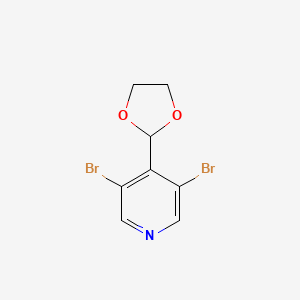 3,5-Dibromo-4-(1,3-dioxolan-2-yl)pyridine