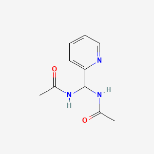 molecular formula C10H13N3O2 B3305881 N,N'-(Pyridin-2-ylmethylene)diacetamide CAS No. 924858-90-2