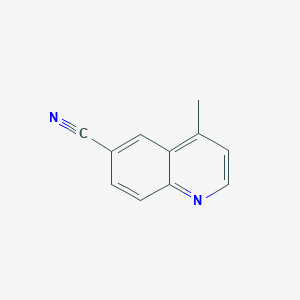 molecular formula C11H8N2 B3305913 4-Methylquinoline-6-carbonitrile CAS No. 924962-08-3