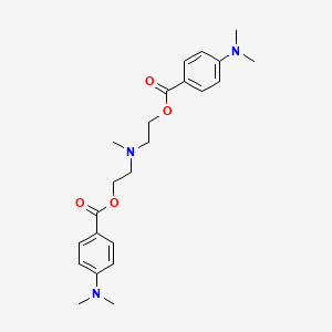 molecular formula C23H31N3O4 B3305945 Benzoic acid, 4-(dimethylamino)-, 1,1'-[(methylimino)di-2,1-ethanediyl] ester CAS No. 925246-00-0