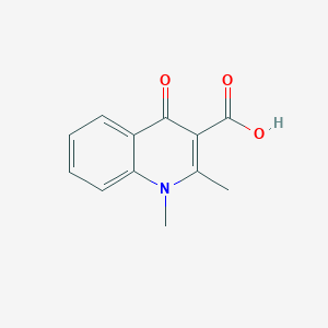 molecular formula C12H11NO3 B033060 1,4-Dihydro-1,2-dimethyl-4-oxo-3-quinolinecarboxylic acid 