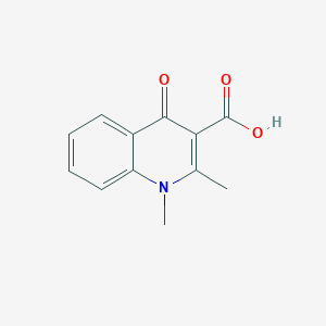 molecular formula C12H11NO3 B033060 1,4-Dihydro-1,2-dimethyl-4-oxo-3-quinolinecarboxylic acid CAS No. 73281-83-1