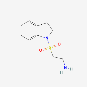 molecular formula C10H14N2O2S B3306053 2-(2,3-dihydro-1H-indole-1-sulfonyl)ethan-1-amine CAS No. 926198-68-7