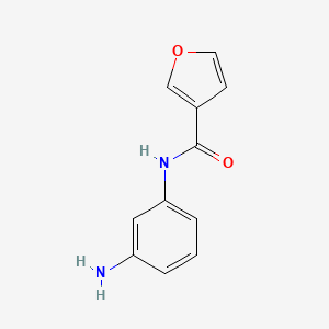 molecular formula C11H10N2O2 B3306101 N-(3-aminophenyl)furan-3-carboxamide CAS No. 926212-87-5