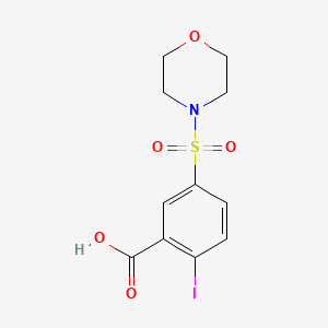 molecular formula C11H12INO5S B3306119 2-Iodo-5-(morpholine-4-sulfonyl)benzoic acid CAS No. 926218-33-9