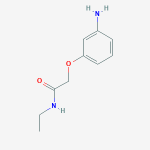 molecular formula C10H14N2O2 B3306126 2-(3-aminophenoxy)-N-ethylacetamide CAS No. 926221-29-6