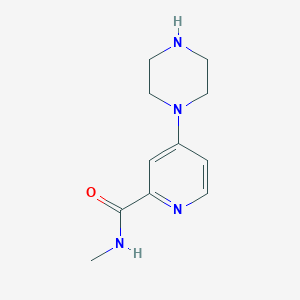molecular formula C11H16N4O B3306241 N-Methyl-4-(1-piperazinyl)pyridine-2-carboxamide CAS No. 926244-85-1