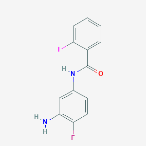 molecular formula C13H10FIN2O B3306323 N-(3-amino-4-fluorophenyl)-2-iodobenzamide CAS No. 926256-47-5