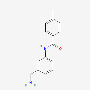molecular formula C15H16N2O B3306346 N-[3-(aminomethyl)phenyl]-4-methylbenzamide CAS No. 926257-58-1