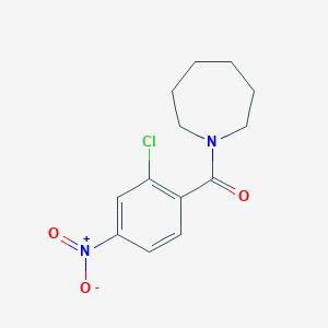 molecular formula C13H15ClN2O3 B330635 1-{2-chloro-4-nitrobenzoyl}azepane 