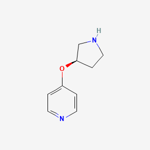 4-[(3R)-pyrrolidin-3-yloxy]pyridine