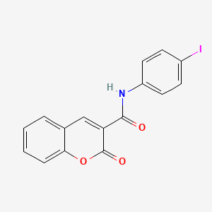 molecular formula C16H10INO3 B3306519 N-(4-Iodophenyl)-2-oxo-2H-chromene-3-carboxamide CAS No. 92792-09-1