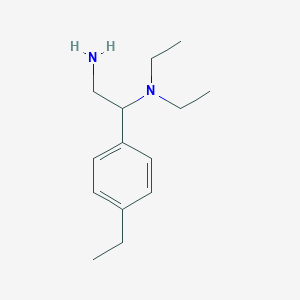 molecular formula C14H24N2 B3306546 [2-Amino-1-(4-ethylphenyl)ethyl]diethylamine CAS No. 928000-63-9