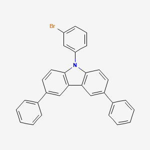 molecular formula C30H20BrN B3306560 9-(3-bromophenyl)-3,6-diphenyl-9H-Carbazole CAS No. 928050-07-1