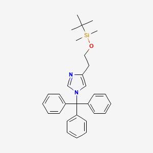 molecular formula C30H36N2OSi B3306580 4-(2-((tert-Butyldimethylsilyl)oxy)ethyl)-1-trityl-1H-imidazole CAS No. 928136-82-7
