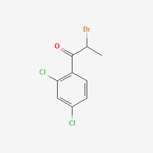 molecular formula C9H7BrCl2O B3306600 2-Bromo-1-(2,4-dichlorophenyl)propan-1-one CAS No. 92821-93-7