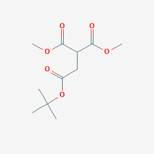 molecular formula C11H18O6 B3306608 1,1,2-Ethanetricarboxylic acid, 2-(1,1-dimethylethyl)1,1-dimethyl ester CAS No. 92828-40-5