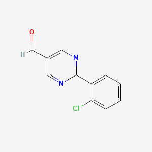 2-(2-Chlorophenyl)pyrimidine-5-carbaldehyde