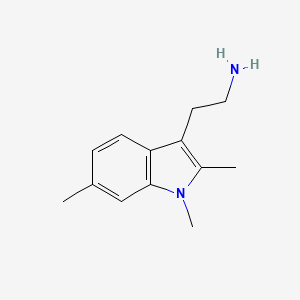 molecular formula C13H18N2 B3306924 2-(1,2,6-trimethyl-1H-indol-3-yl)ethanamine CAS No. 929964-52-3