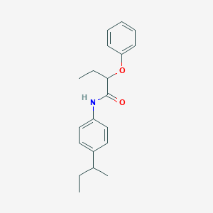 molecular formula C20H25NO2 B330695 N-[4-(butan-2-yl)phenyl]-2-phenoxybutanamide 