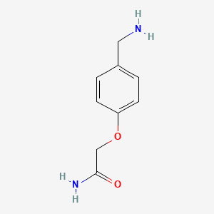 molecular formula C9H12N2O2 B3306959 2-[4-(Aminomethyl)phenoxy]acetamide CAS No. 929974-57-2