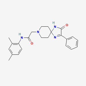 molecular formula C23H26N4O2 B3307261 N-(2,4-dimethylphenyl)-2-{3-oxo-2-phenyl-1,4,8-triazaspiro[4.5]dec-1-en-8-yl}acetamide CAS No. 932529-46-9