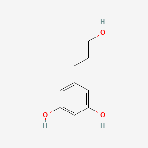 molecular formula C9H12O3 B3307527 5-(3-Hydroxypropyl)benzene-1,3-diol CAS No. 93359-28-5