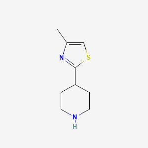 molecular formula C9H14N2S B3307609 4-(4-Methyl-1,3-thiazol-2-yl)piperidine CAS No. 933701-74-7