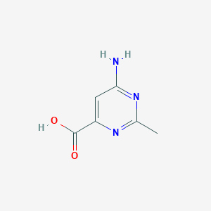 molecular formula C6H7N3O2 B3307611 6-Amino-2-methylpyrimidine-4-carboxylic acid CAS No. 933704-01-9