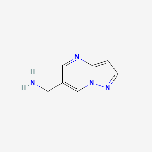 molecular formula C7H8N4 B3307688 Pyrazolo[1,5-a]pyrimidin-6-ylmethanamine CAS No. 933722-68-0