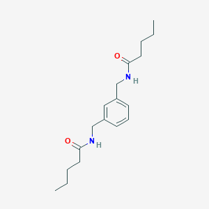 molecular formula C18H28N2O2 B330771 N-[[3-[(pentanoylamino)methyl]phenyl]methyl]pentanamide 