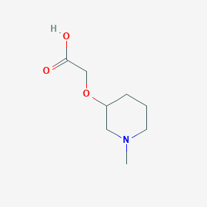 molecular formula C8H15NO3 B3307834 2-((1-Methylpiperidin-3-yl)oxy)acetic acid CAS No. 933842-48-9
