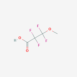 molecular formula C4H4F4O3 B3307860 2,2,3,3-tetrafluoro-3-methoxy-propanoic acid CAS No. 93449-21-9