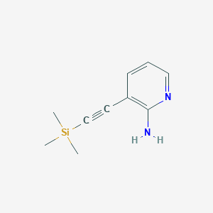molecular formula C10H14N2Si B3308028 3-((Trimethylsilyl)ethynyl)pyridin-2-amine CAS No. 936342-23-3