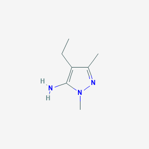 molecular formula C7H13N3 B3308086 4-ethyl-1,3-dimethyl-1H-pyrazol-5-amine CAS No. 936940-43-1