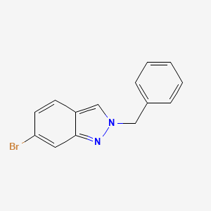 molecular formula C14H11BrN2 B3308105 2-Benzyl-6-bromo-2H-indazole CAS No. 937046-99-6