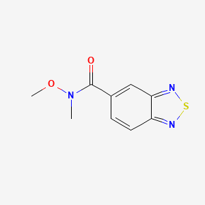 molecular formula C9H9N3O2S B3308129 N-methoxy-N-methyl-2,1,3-benzothiadiazole-5-carboxamide CAS No. 937279-22-6