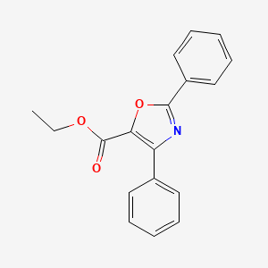 molecular formula C18H15NO3 B3308131 Ethyl 2,4-diphenyloxazole-5-carboxylate CAS No. 93729-30-7