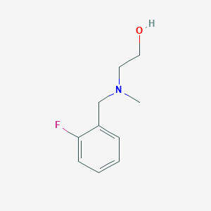 molecular formula C10H14FNO B3308137 2-[(2-Fluoro-benzyl)-methyl-amino]-ethanol CAS No. 93748-83-5